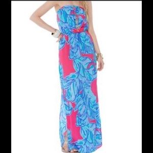 COPY - Lilly Pulitzer strapless maxi dress